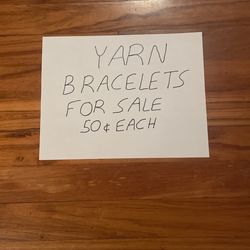 YARN  BRACELETS🧶