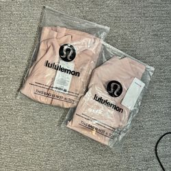 Blush Pink Lululemon Define Jacket and Matching Pants (Gold Zipper)