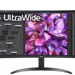 34 Inch Curved QHD LG Monitor 