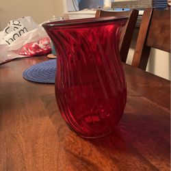 Red Flower Vase 
