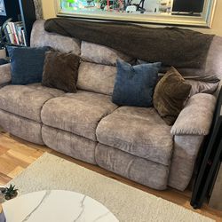 Stone/tan LaZboy Couch
