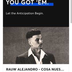 Meet And Greet Rauw Alejandro Ticket 