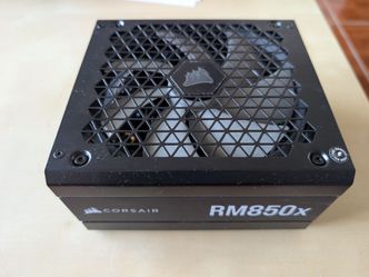 CORSAIR RMX 850x pc power supply.
