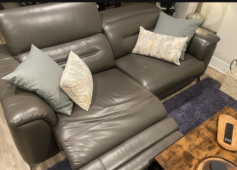 Leather Sofa And Chair