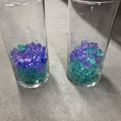 Teal And purple Stones 