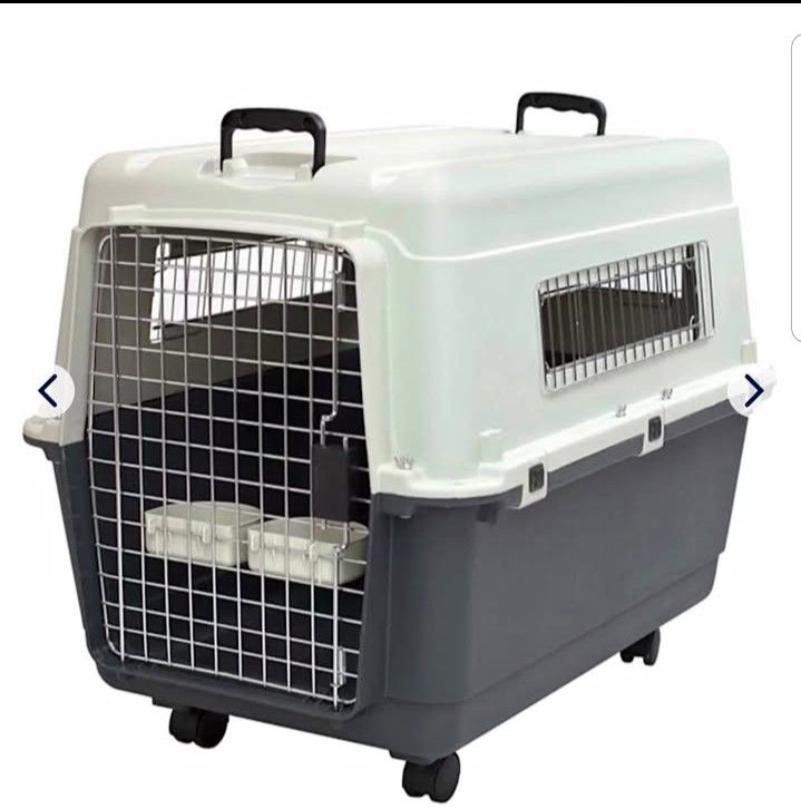 Sportpet plastic kennel, 32” with wheel