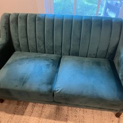Green Velvet Couch