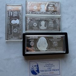 Silver .999 16 Troy Ounces, Selling As A Set