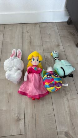 Choose from Various Plush - Princess Peach, Pigeon, Furby, Snowball