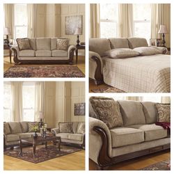 Sofa bed with matching love seat $1 down no credit check financing