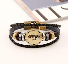 12 Constellations Multilayer Leather Bracelet, Virgo