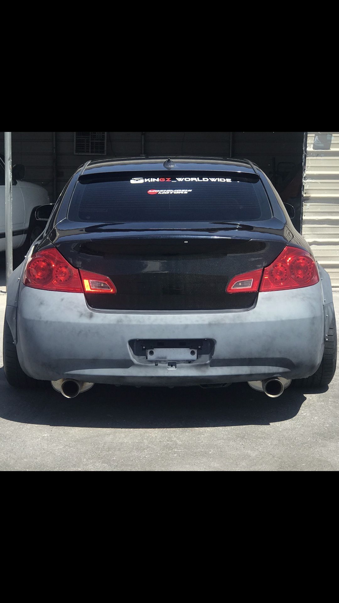 G37 Sedan VIS carbon fiber trunk w/ custom finish
