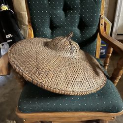 Chinese Woven Hat And Dish Drying Rack