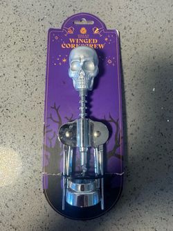 Wild Eye Designs Skull Winged Corkscrew