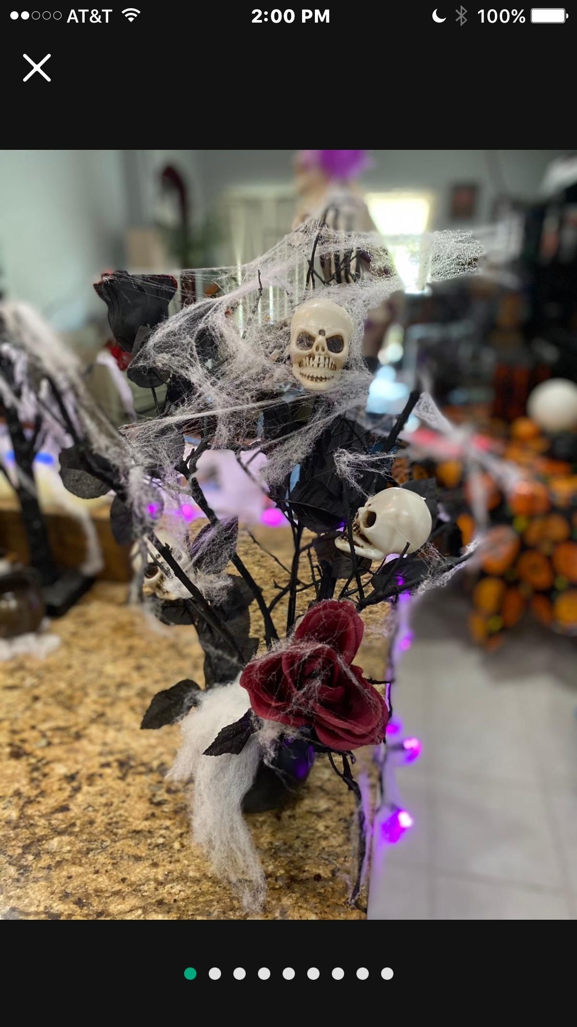Creepy Halloween holiday table or bar centerpiece