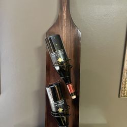 Wine Bottle shaped Wine Rack 