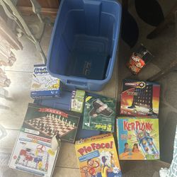 Lots Of Games And Nerf Gun With Bins 