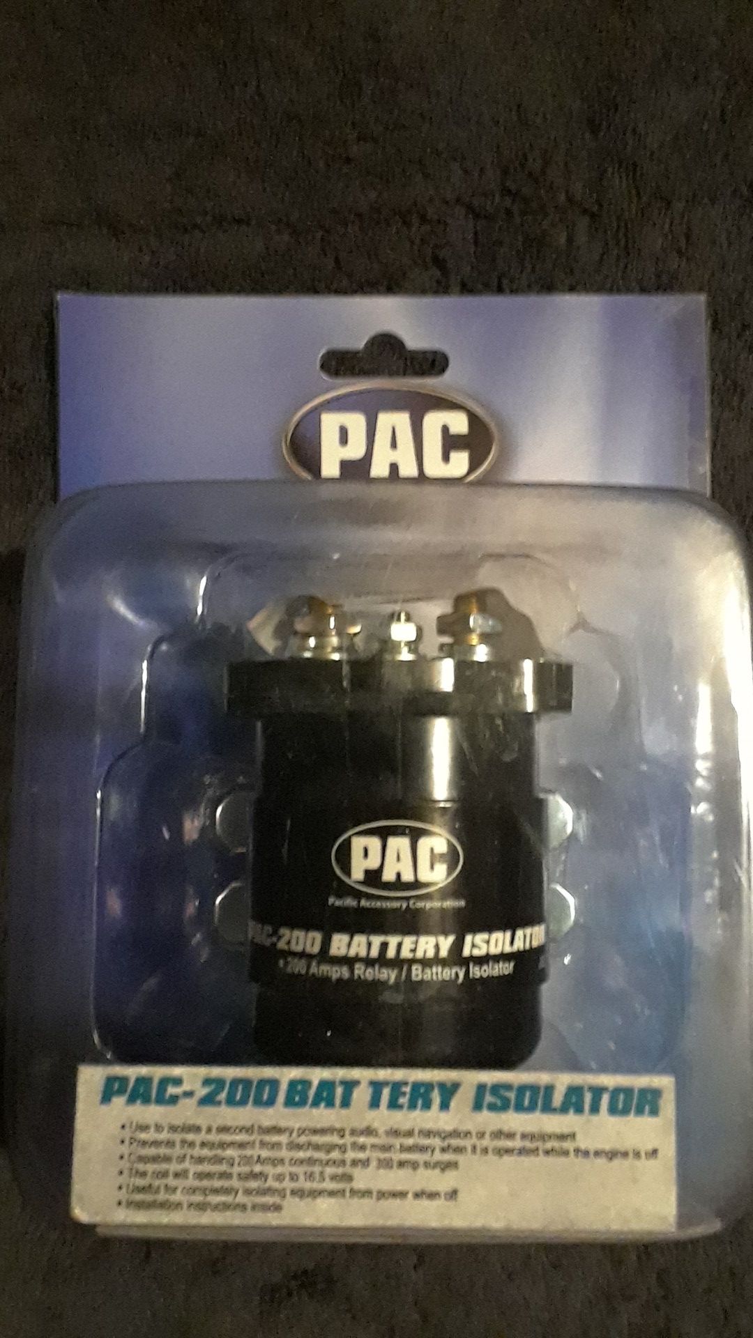 PAC-200 Battery Isolator