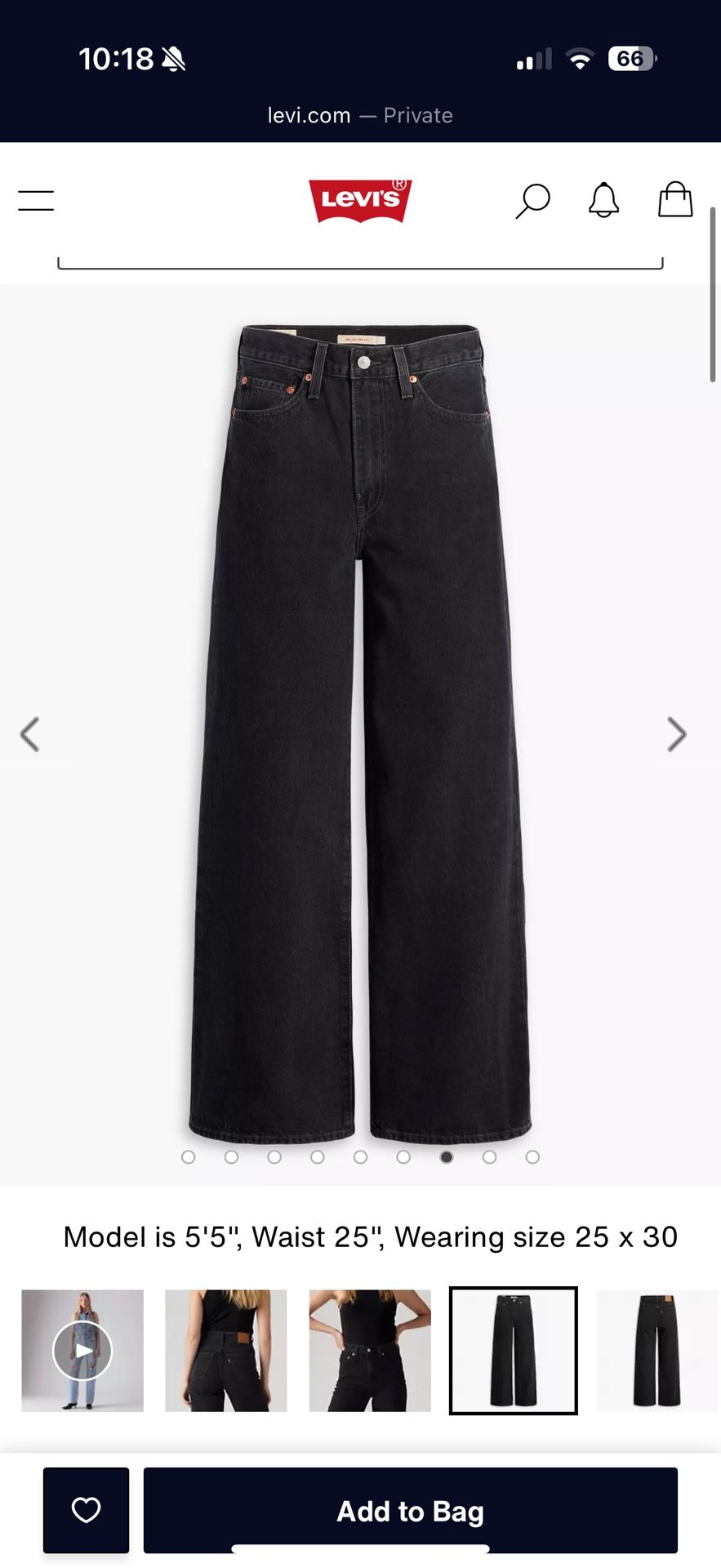 Rib cage Wide leg women’s jeans