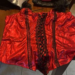 Plus Size Red Corset
