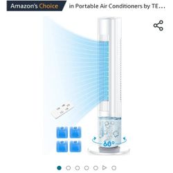 TEMEIKE 3-IN-1 Evaporative Air Cooler, 35'' Windowless Tower Air

