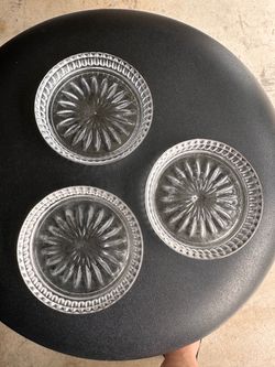 Vintage Princess House Crystal Coasters - Set of 3 (Pattern #876)