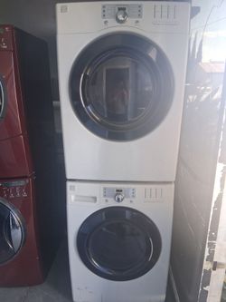 Set of Kenmore front load washer large capacity and gas dryer fully functional