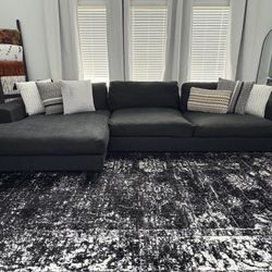 XL Cindy Crawford 2 Piece Sectional With Chaise