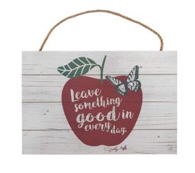 Dolly Parton Leave something Good in every day 🍎Sign Wall Art 8" x 11-3/4"