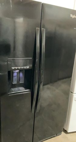 Whirlpool Side-by-Side Black Fridge
