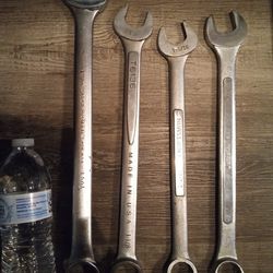 4 Open End Combination Wrenches 