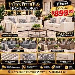 2pcs sofa set