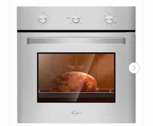 Empava 24 in. Single Gas Wall Oven with Convection in Stainless Steel