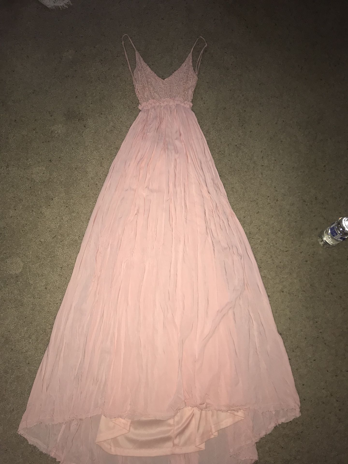 FashionNova backless blush pink dress Baby Shower Dress