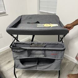 Portable Changing Table with Wheels