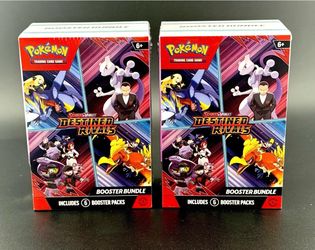 Pokémon Destined Rivals Booster Bundle Lot of 2 – Factory Sealed – 12 Packs