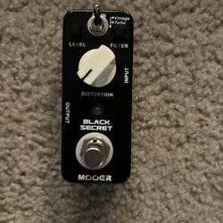 Mooer Black Secret Distortion Pedal For Guitar