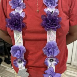 Purple Coquette Lei 