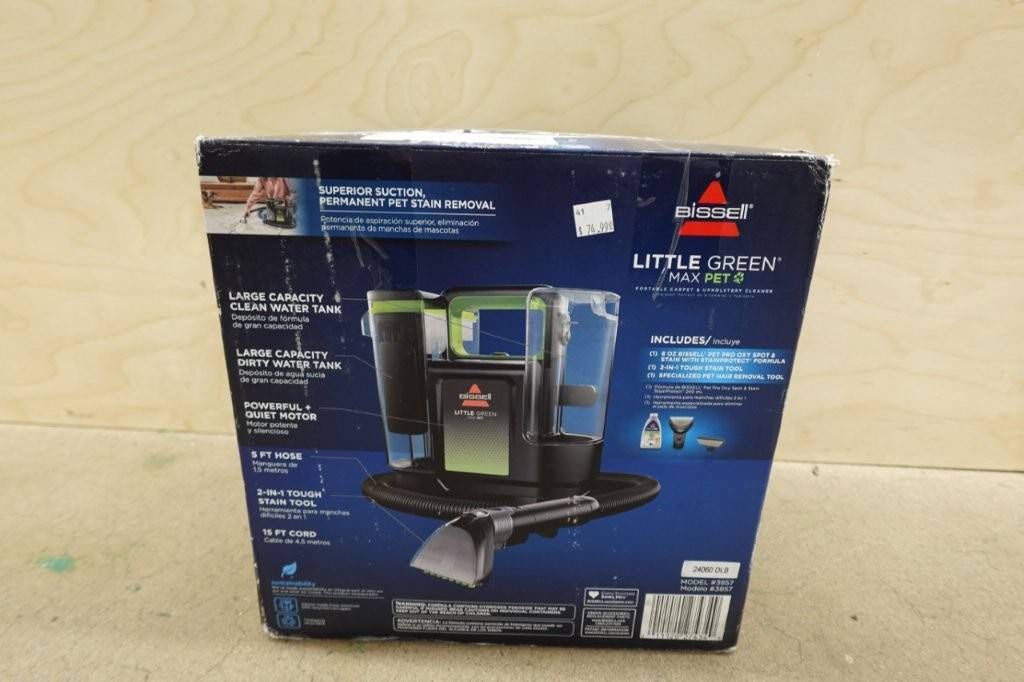 BISSELL Little Green Max Pet Portable Carpet / Spot Cleaner Shampooer
