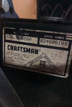 Gear box assembly from a 9hp 26 inch cut snowblower