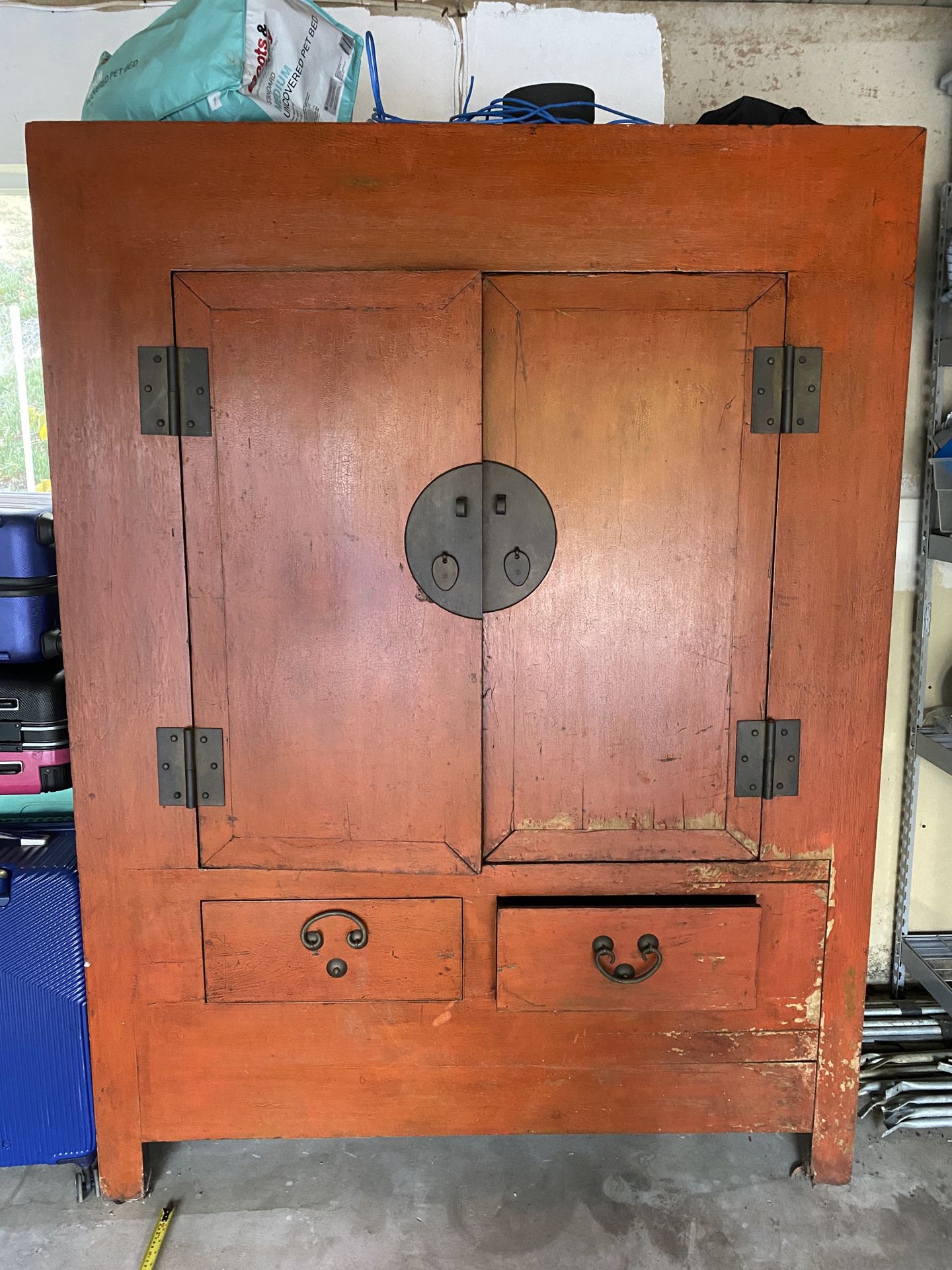 Old - Asian Armoire *antique* Cabinet* 