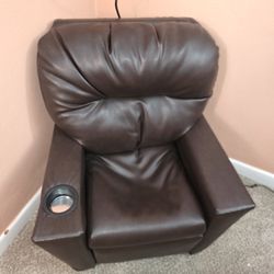 Kids Leather Recliner 