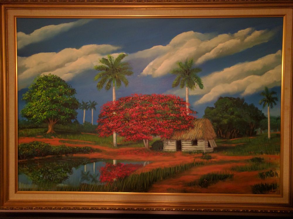 Acrylic painting by famous Cuban painter