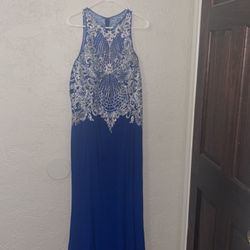 Rhinestone blue Dress