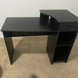 Wood Black Computer Desk