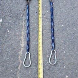 Swing set chains with handles