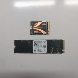 NVMEs, [Sabrent 512GN, Western Digital 512GB] $50 EACH 