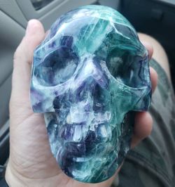 Fluorite Skull