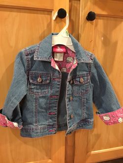 Hello kitty jean jacket size 2t