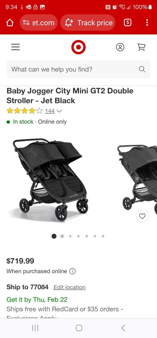 Mini City Double Stroller